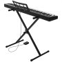 VEVOR Digitalpiano mit 88 Tasten Halbgewichtet E-Piano mit Ständer für Anfänger und Fortgeschrittene, 128 Klänge, 128 Rhythmen, HiFi-Stereolautsprecher, 3,5-mm-Kopfhörerbuchse, Sustain-Pedal