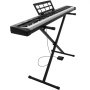 VEVOR Digitalpiano mit 88 Tasten Halbgewichtet E-Piano mit Ständer für Anfänger und Fortgeschrittene, 128 Klänge, 128 Rhythmen, HiFi-Stereolautsprecher, 3,5-mm-Kopfhörerbuchse, Sustain-Pedal