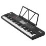 VEVOR Digitalpiano 61 Tasten Halbgewichtet E-Piano Elektronisches Keyboard für Anfänger und Musikliebhaber, 100 Klänge und Rhythmen, mit HiFi-Stereolautsprecher, Notenablage, USB-/MIDI-Anschluss