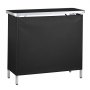 VEVOR Messetheke Klappbar, 980x385x870 mm, Empfangstheke mit Tragetasche, Ablagefach, Rezeptionstheke, Messestand, Bartisch, Faltbare Mobile Barstation für Veranstaltungen, Partys & Messen