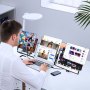 VEVOR Tragbarer Laptop-Bildschirm-Extender, 14 Zoll FHD 1080P IPS Dreifach-Erweiterungsmonitor für 13-17 Zoll Laptops, schwenkbarer tragbarer Monitor mit USB-C/USB-A/Mini-HDMI-Anschluss, kompatibel mit Mac/Wins/Android/Switch/PS5