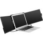 VEVOR Tragbarer Laptop-Bildschirm-Extender, 14 Zoll FHD 1080P IPS Dreifach-Erweiterungsmonitor für 13-17 Zoll Laptops, schwenkbarer tragbarer Monitor mit USB-C/USB-A/Mini-HDMI-Anschluss, kompatibel mit Mac/Wins/Android/Switch/PS5