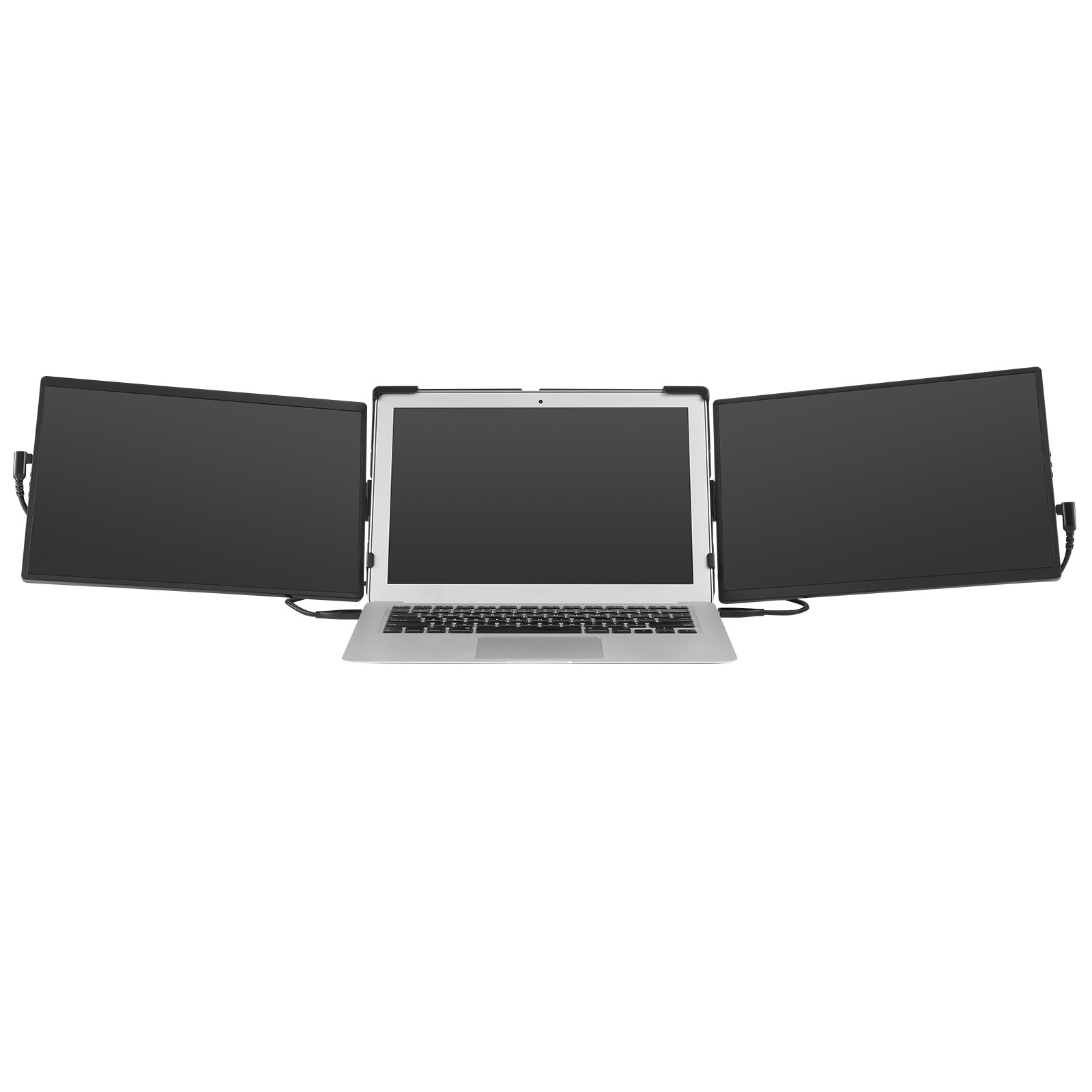 VEVOR Tragbarer Laptop-Bildschirm-Extender, 14 Zoll FHD 1080P IPS Dreifach-Erweiterungsmonitor für 13-17 Zoll Laptops, schwenkbarer tragbarer Monitor mit USB-C/USB-A/Mini-HDMI-Anschluss, kompatibel mit Mac/Wins/Android/Switch/PS5