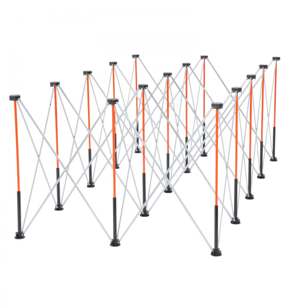 VEVOR tragbarer klappbarer Montageständer (2467 x 1266 x 865 mm), zusammenfaltbare Werkbank Werkbankständer mit 2724 kg Tragkraft & Aufbewahrungstasche (keine Tischplatte) für Garage Werkstatt