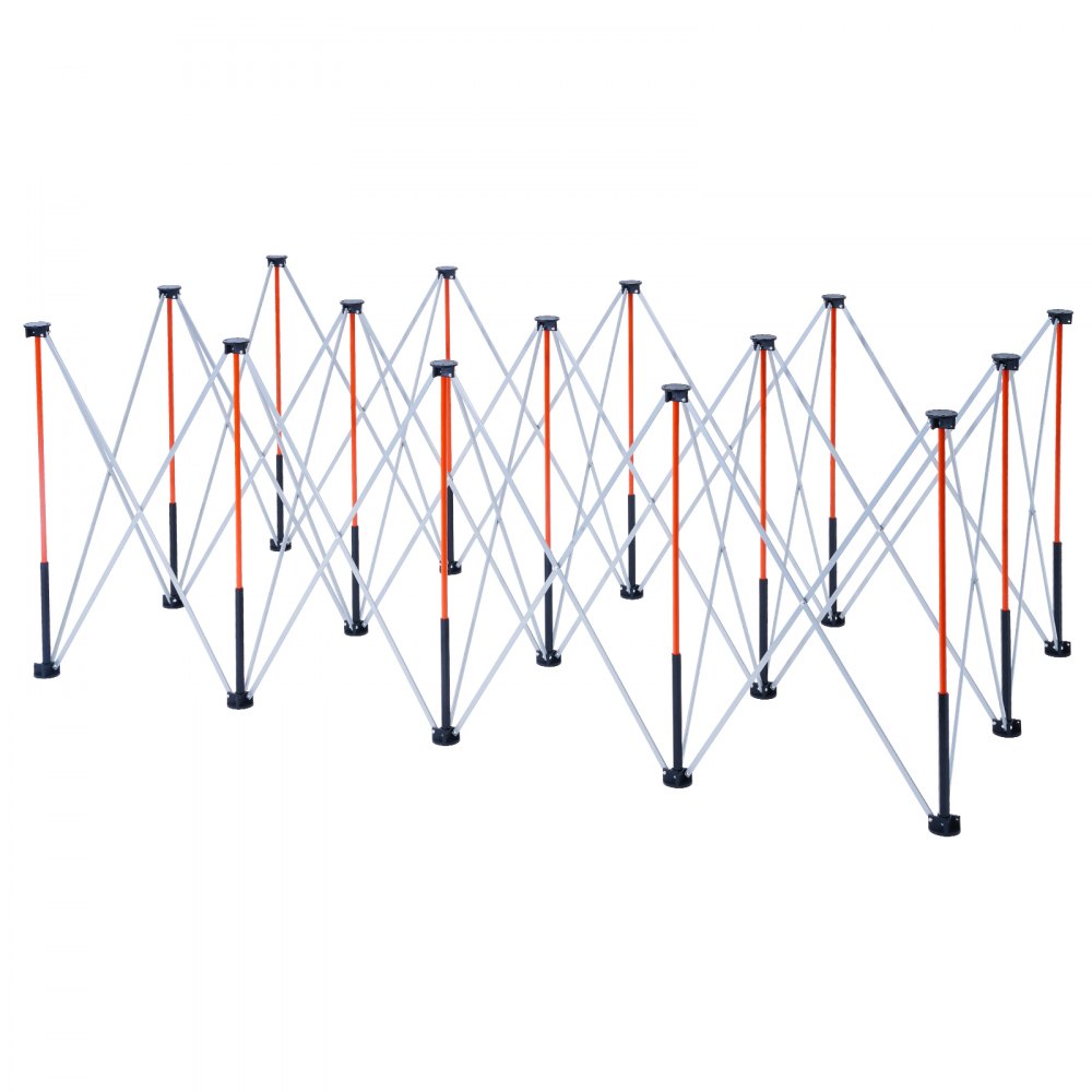 VEVOR tragbarer klappbarer Montageständer (2467 x 1266 x 865 mm), zusammenfaltbare Werkbank Werkbankständer mit 2724 kg Tragkraft & Aufbewahrungstasche (keine Tischplatte) für Garage Werkstatt