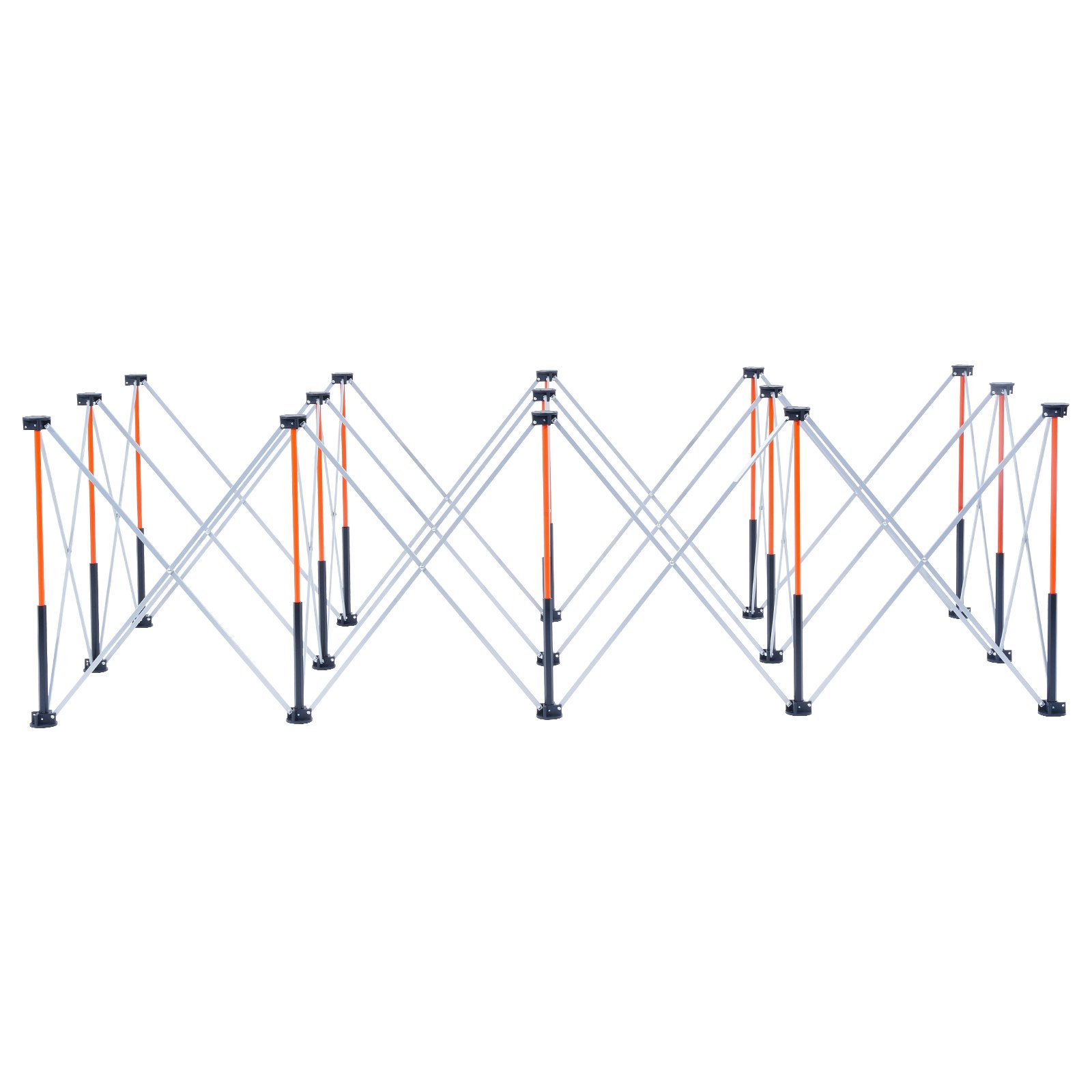 VEVOR tragbarer klappbarer Montageständer (2467 x 1266 x 865 mm), zusammenfaltbare Werkbank Werkbankständer mit 2724 kg Tragkraft & Aufbewahrungstasche (keine Tischplatte) für Garage Werkstatt