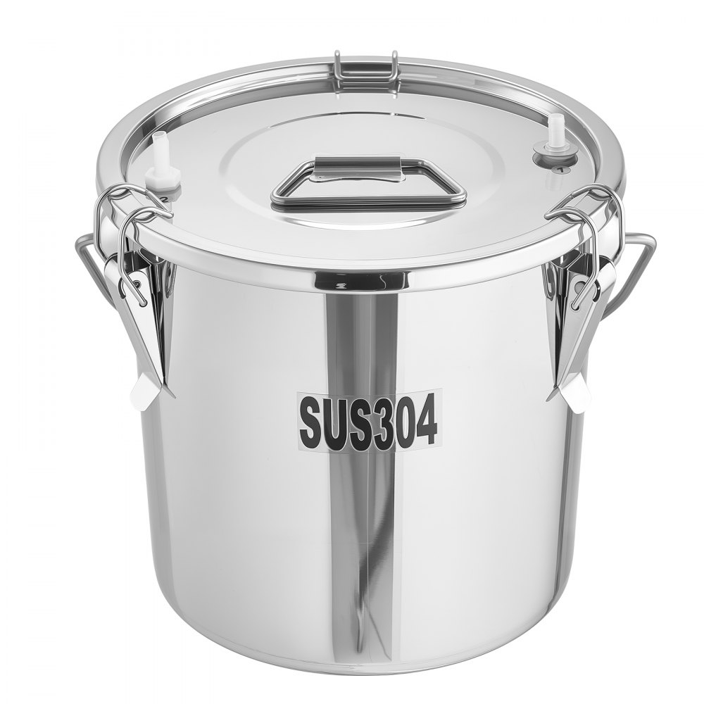 VEVOR Goat Milking Machine, 0.8 Gal / 3 L Food-Grade Stainless Steel Bucket, with 5200 mAh Rechargeable Battery, 2 Teat Cups, Cordless Portable Pulsation Vaccum Electric Milking Machine for Goats Only