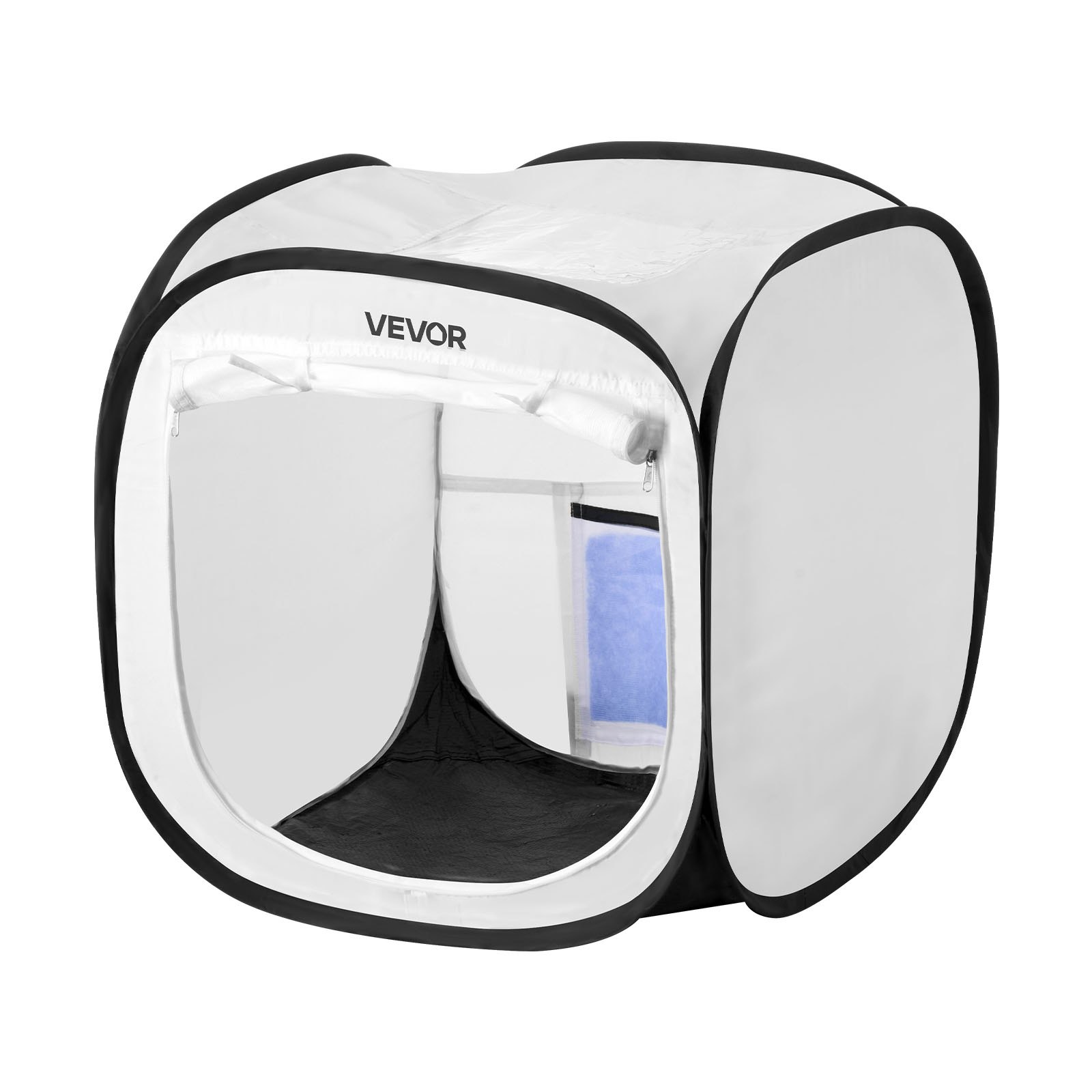 VEVOR Portable Paint Booth Tent, 405 x 405 x 430mm Pop-Up Portable Spray Paint Tent with Mesh Door, Spray Painting Tents for Small Models, Sculptures, Photo Frames, Pop-Up Design, Water-Resistant