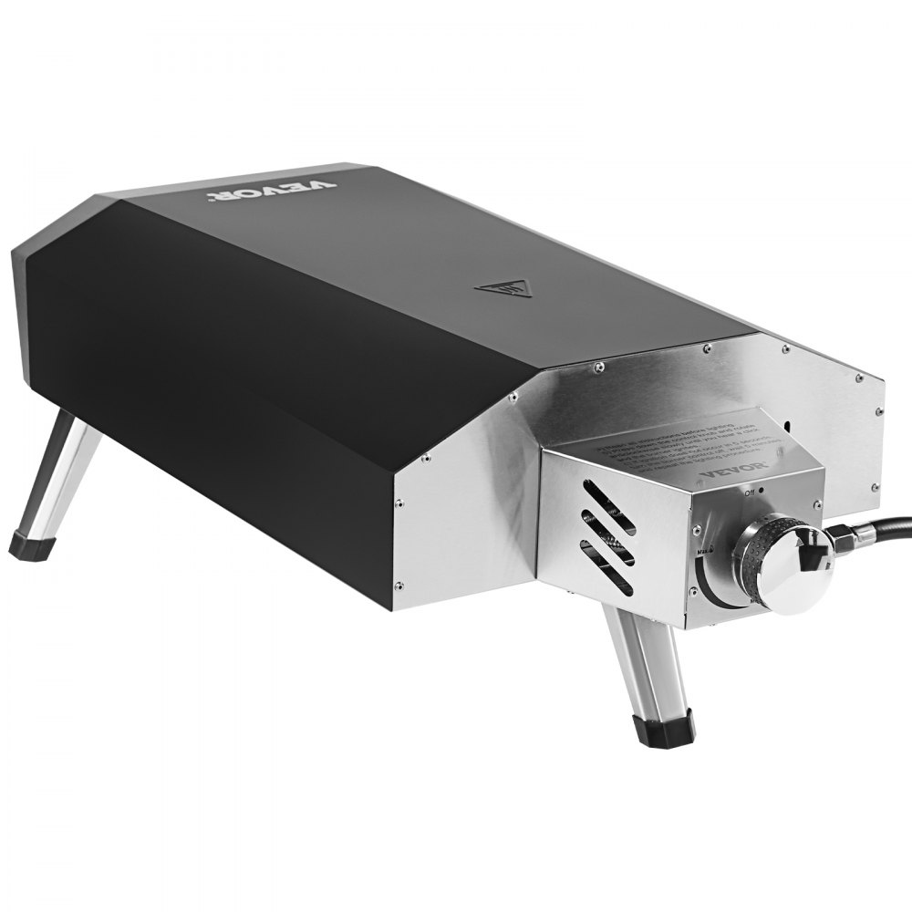 VEVOR Tragbarer Pizzaofen Outdoor 330 mm, Gas Pizzaofen, Edelstahl Pizzaofen, Max. 540 ℃ Reduktionsventil & Pizzastein & Tragetasche –  Premium Pizza Backofen für Garten