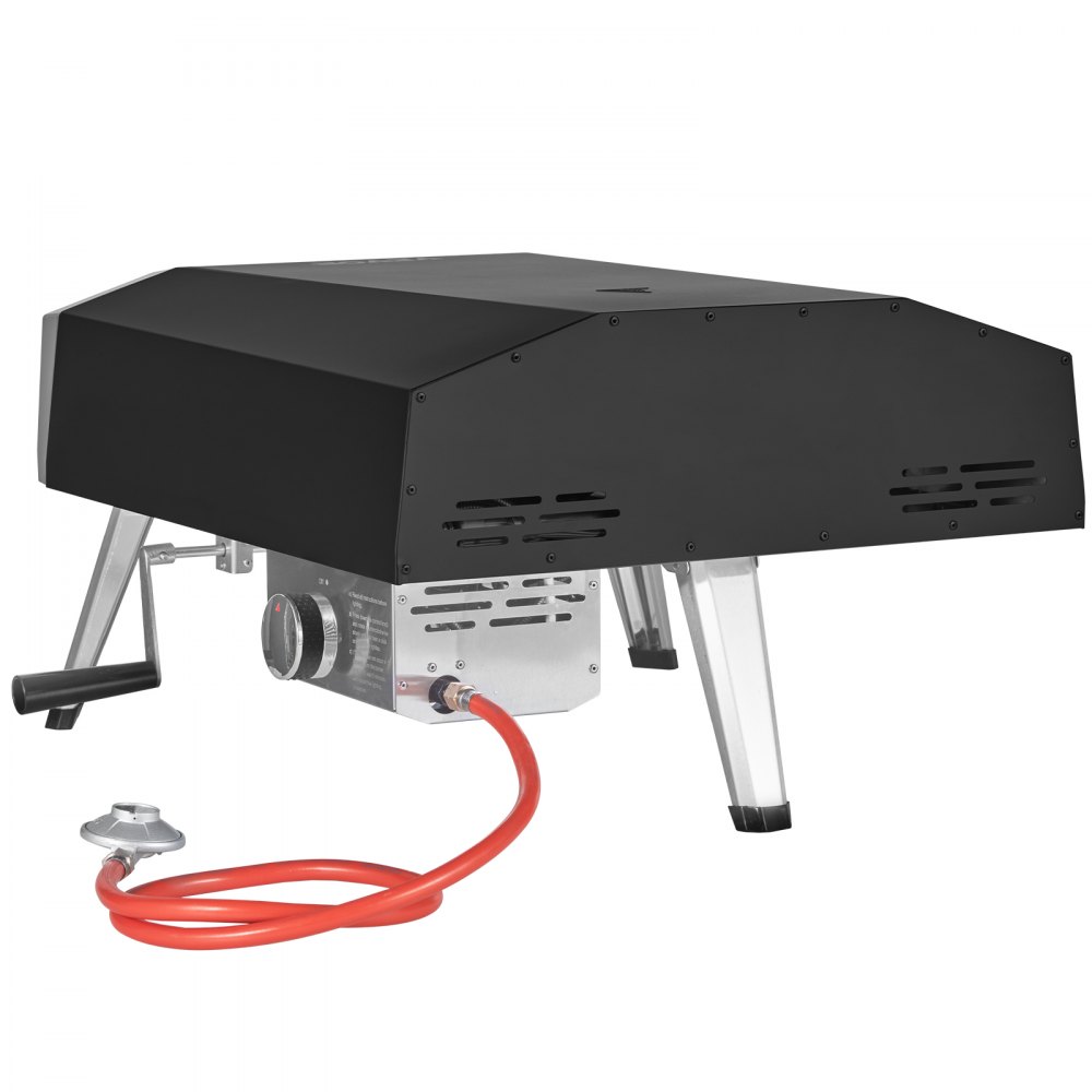 VEVOR Tragbarer Pizzaofen Outdoor 406,4 mm, Gas Pizzaofen, Edelstahl Pizzaofen, Max. 540 ℃ & Pizzastein & Tragetasche–Premium Pizza Holzofen für Garten