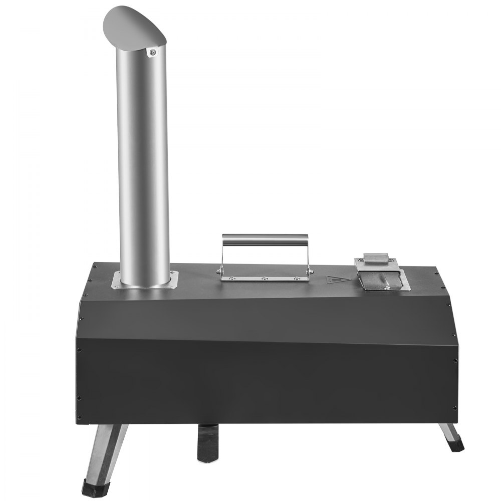 VEVOR Tragbarer Pizzaofen Outdoor 304,8 mm, Gas Holzpellets Holzkohle Pizzaofen, Edelstahl Pizzaofen, Max. 540 ℃ Holzpelletsschaufel & Pizzastein & Tragetasche –  Premium Pizza Holzofen für Garten
