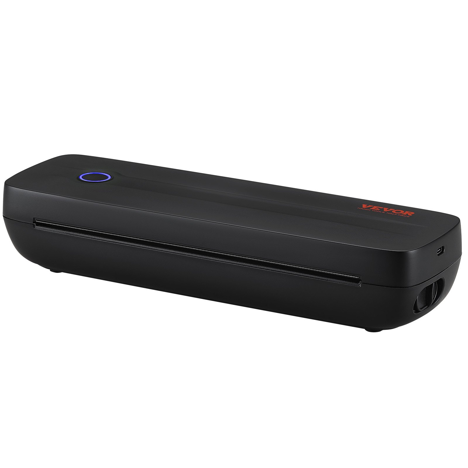 VEVOR mobiler Drucker tragbarer Thermodrucker Bluetooth-Tintenloser Drucker, Thermopapier im Format A4 A5 kompatibel mit iOS / Android / Laptop, 203 DPI Reisedrucker im Büro und zu Hause Schwarz