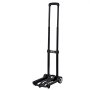 VEVOR Sackkarre klappbar, 50 kg Tragkraft, Transportkarre mit 2 Rädern & 1 elastischem Seil, Allzweck-Rollwagen mit Plattform, für Flughafen, Reisemöbel, Gepäck, Büroumzüge, Schwarz, 320x235x965mm