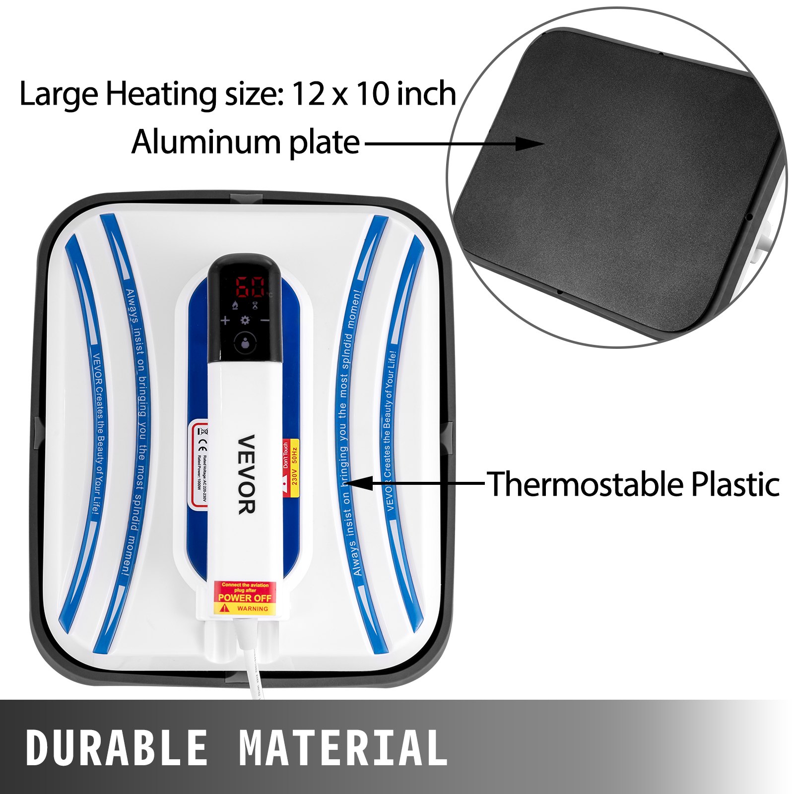 Mini Tragbare Hitzepresse Vevor Tragbare Heißpresse 30x25cm Transferpresse