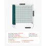 VEVOR Begrenzungszaun 15x1,2 m, Weidezaun aus PE, Mobiler Hundezaun mit Doppelspitzenpfählen & Abspannseilen, Hühnerzaun, Gartenzaun, Campingzaun für Hunde, Hühner, Pflanzen, Außenbereiche