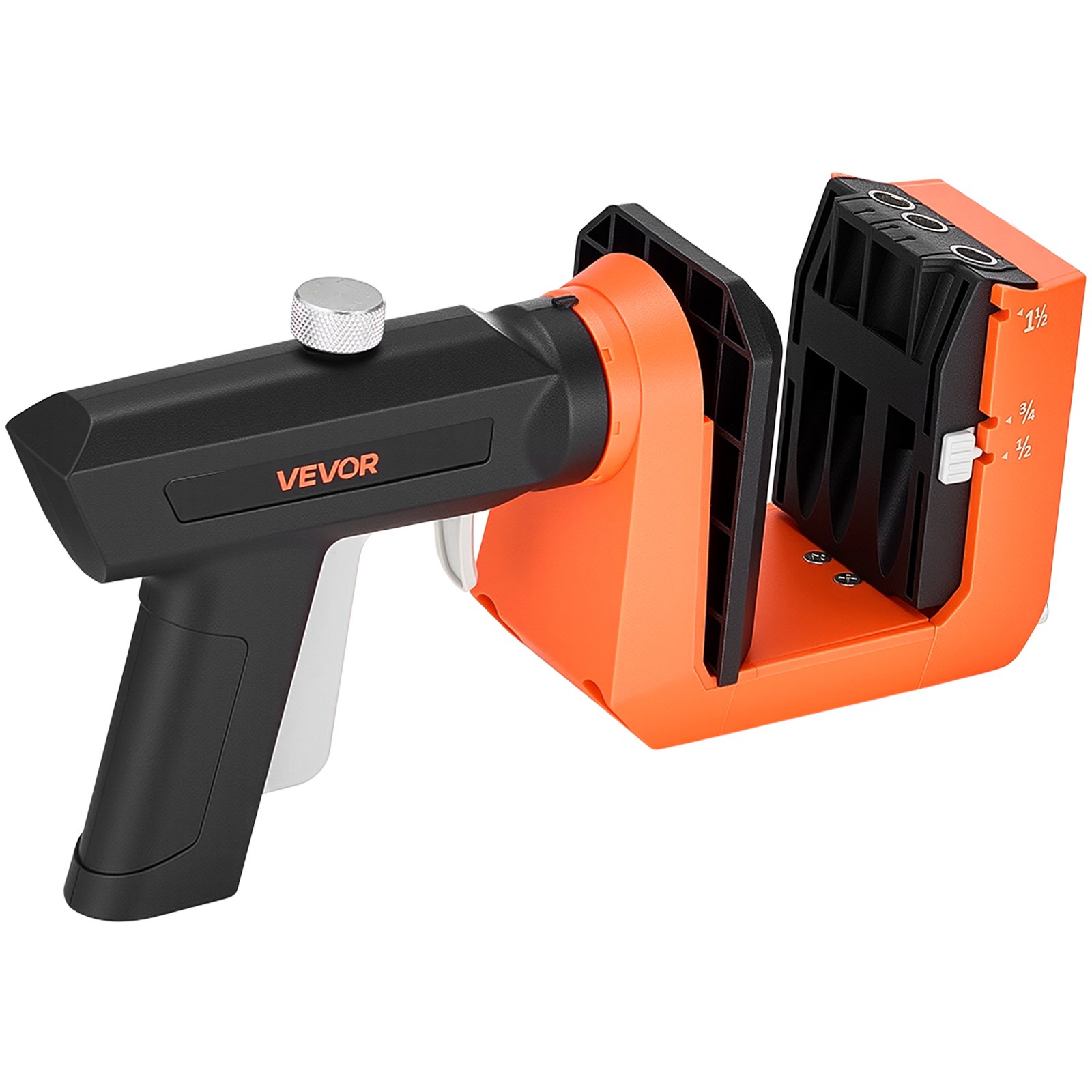 VEVOR Pocket Hole Jig Kit, 12.7 / 19 / 38.1 mm Adjustable, 360° Rotating Handle, Jig Pocket Hole System with 260 Screws, C-Clamp, Stop Collar, Drill Bit, Easy Clamping and Adjusting, for Woodworking