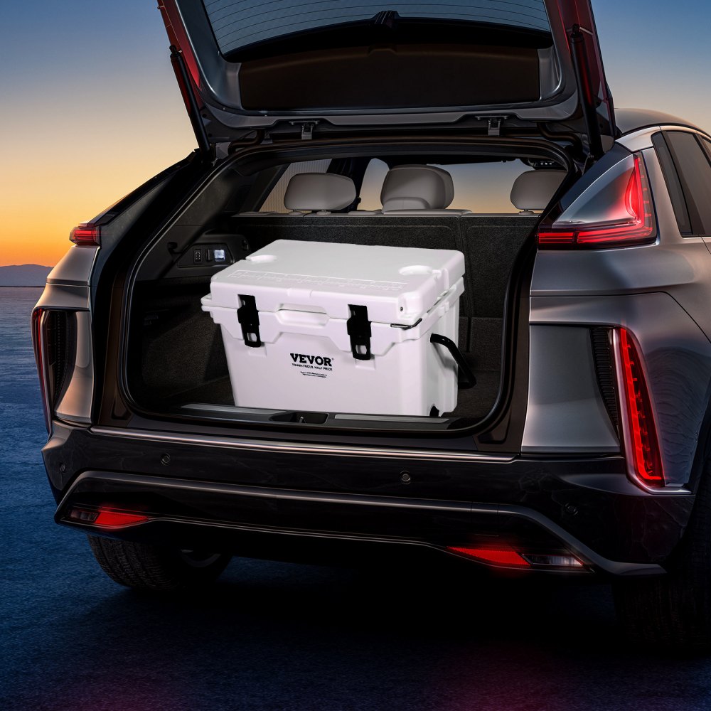 VEVOR Passive Kühlbox Eisbox 27,53 L, Isolierte Kühlbox Camping Thermobox 20-25 Dosen, Campingbox Kühlschrank mit Flaschenöffner, Isolierung Kühlbox Tragbar, Eistruhe Cooler Multifunktional
