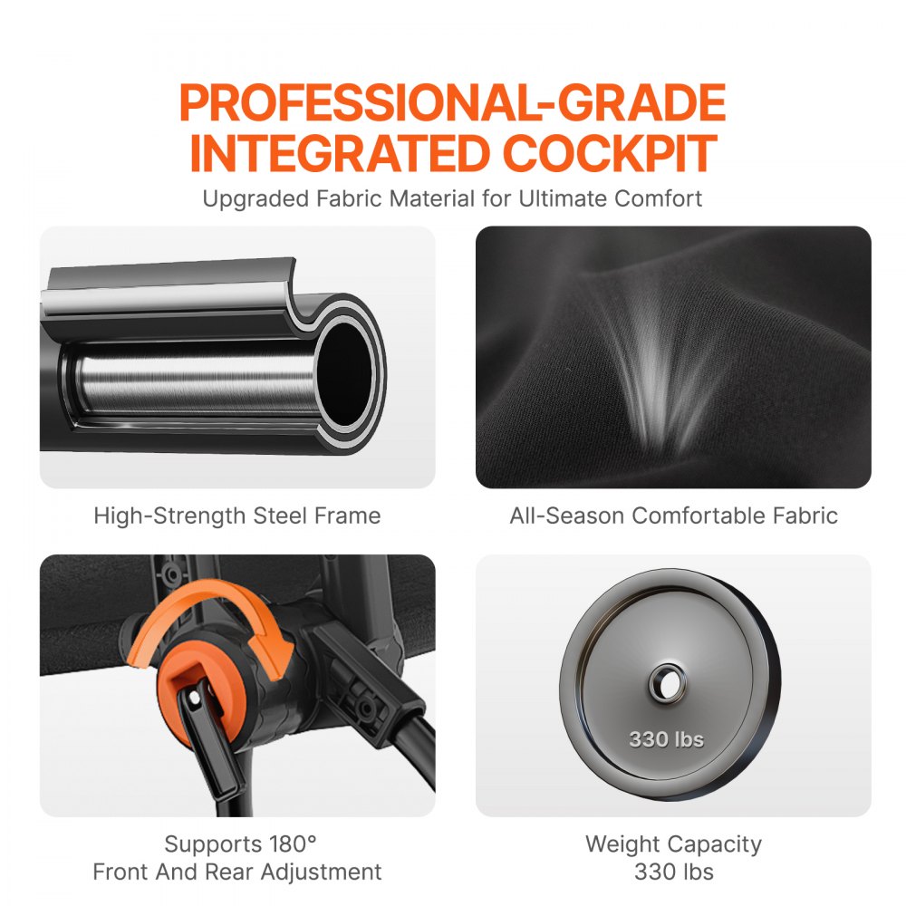 VEVOR Rennlenkradständer, faltbar, für Logitech G923/G920/G29, Lenkradständer und Fußpedalwinkel einstellbar, Racing Simulator Cockpit aus Stahl – Thrustmaster T248P, Fanatec, Hori, kompakt