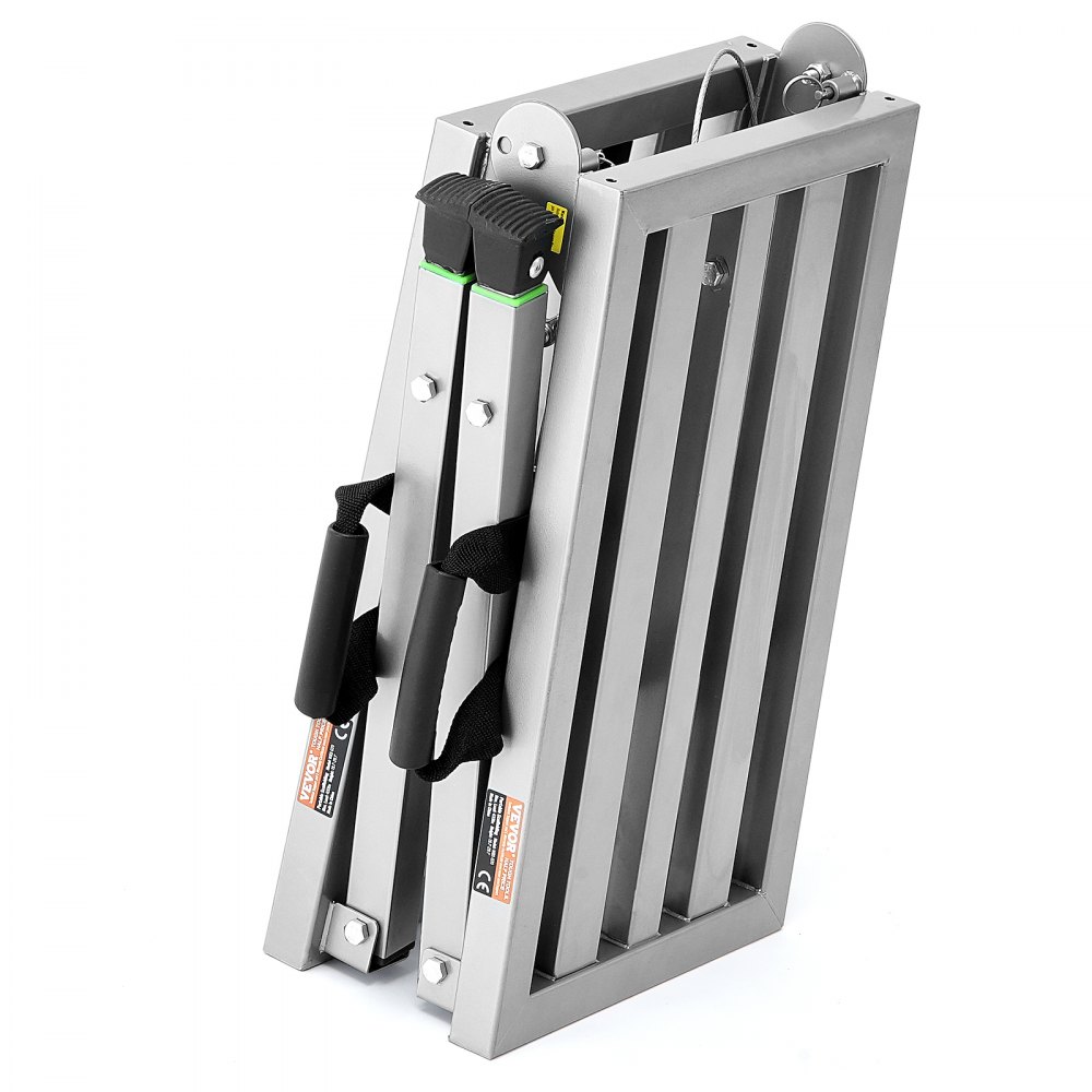 VEVOR Arbeitsplattform 500-740 mm, zusammenklappbare Trittleiter aus legiertem Stahl, tragbare Arbeitsbühne, Tragkraft 180 kg, Trittbank Hocker zum Malen von Trockenbauwänden, Reinigen, Waschen