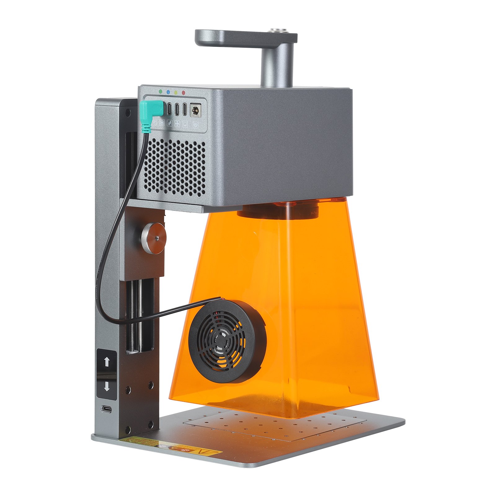 VEVOR Tragbarer Lasergravierer 5000 mm/s, Gravier- & Schneidemaschine, 12 W Handlaser (Blau), Gravurgenauigkeit 0,01 x 0,01 mm, DIY-Gravierwerkzeug für Holz, Acryl, Leder, Stoff, Klasse 4