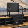 VEVOR Stadionsitz tragbarer Tribünenstuhl mit Rückenlehne & Armlehne, Tribünensitz mit Schultergurt & Getränkehalter & Haken, Stadionstuhl aus 600D Oxford-Gewebe (474,98 mm Gesamtbreite) Schwarz