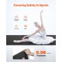 VEVOR Fitnessmatte, 2x1 m tragbare Yogamatte mit Organizer-Tasche, 1,5 mm dicke Trainingsmatten, Gymnastikmatte, rutschfeste Bodenmatten, Bodenbelag-Set zum Üben zu Hause, im Studio, auf der Bühne