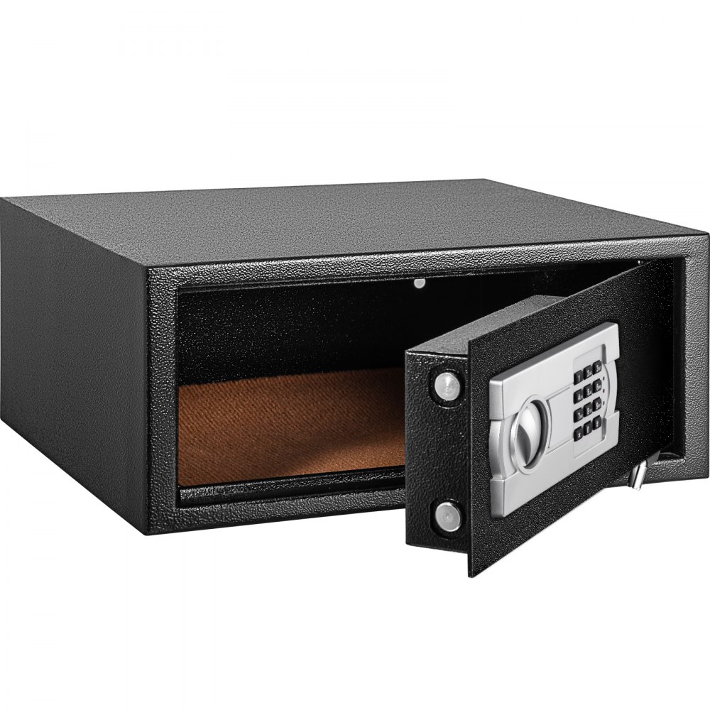 VEVOR Elektronisch Safe Tresor Zahlencode Notschlüssel 20L Möbel Tresor Schwarz