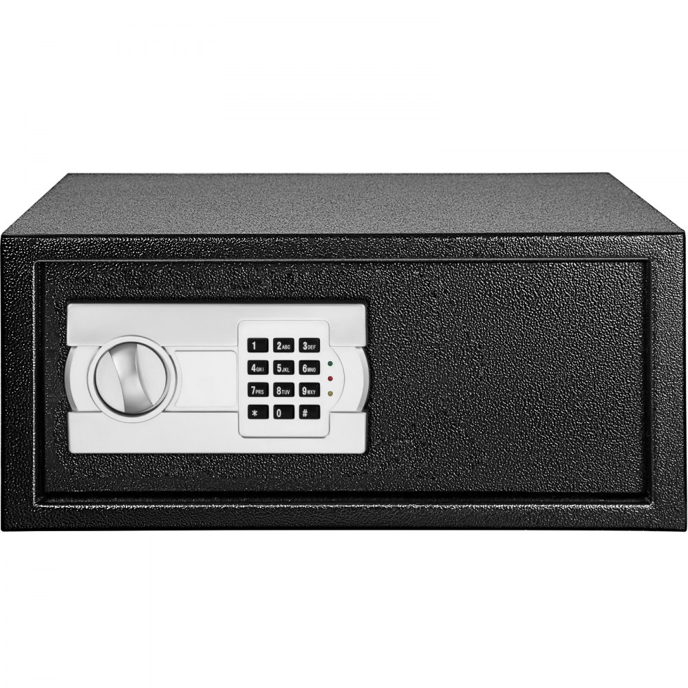VEVOR Elektronisch Safe Tresor Zahlencode Notschlüssel 20L Möbel Tresor Schwarz