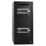 VEVOR Double Door Safe Box, 93.45 L, Heavy Duty Home Safe with Electronic Keypad, Anti-Theft, Digital Safety Lock Box with Key, Drop Slot, for Money, Firearm, Jewelry, Document, Valuables, Black