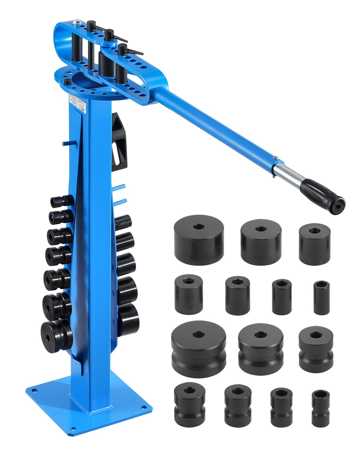 VEVOR Pipe Bender, Pipe Bending Tool with max. 50.8 mm outer diameter & 14 bending dies, 200° pipe bending tool for copper, aluminum & iron pipes, HVAC, air conditioning, refrigerator & car repair