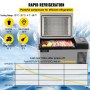 VEVOR Kühlboxen Autokühlschrank Kompressorkühlbox Edelstahl Urlaub Isolierbox Mini Kühlschrank Kühlbox Auto und Steckdose