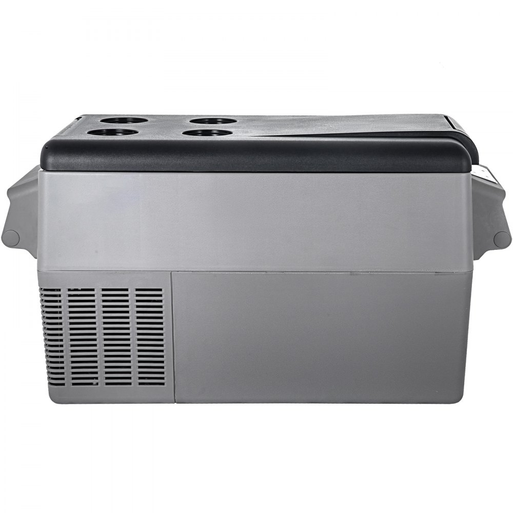 VEVOR 35 L Kompressor Kühlbox Edelstahl, Autokühlschrank 12/24 V DC & 220 V AC, Mini Kühlschrank Tragbar −20 °C bis 20 °C, Isolierbox Ideal für Auto Lkw Wohnmobil Camping Urlaub