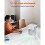 VEVOR Mobile Klimaanlage, 4-in-1-Luftkühler, 3-Gang-Mini-Aircooler mit 0-7-Stunden-Smart-Timer, 700-ml-Wassertank, 7-Farben-Licht, persönlicher Mini-Schreibtisch-AC-Ventilator für Schlafzimmer, Büro