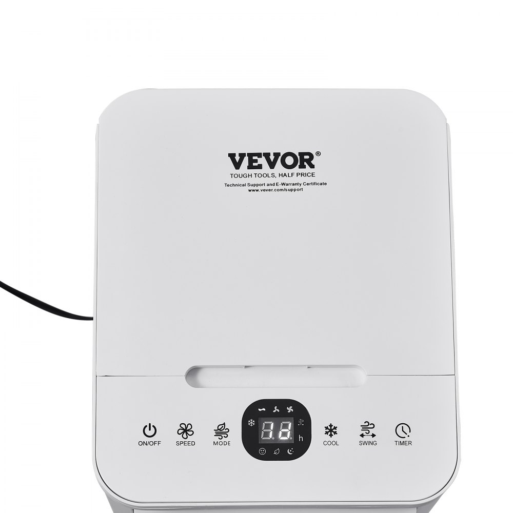 VEVOR Verdunstungskühler, 9 L, 15574 L/min, 3-in-1 Mobile Klimaanlage mit 12-Stunden-Timer & Fernbedienung, 3-stufiger Luftkühler mit 2 Eisboxen, Klimagerät, ideal für den Innen- & Außenbereich