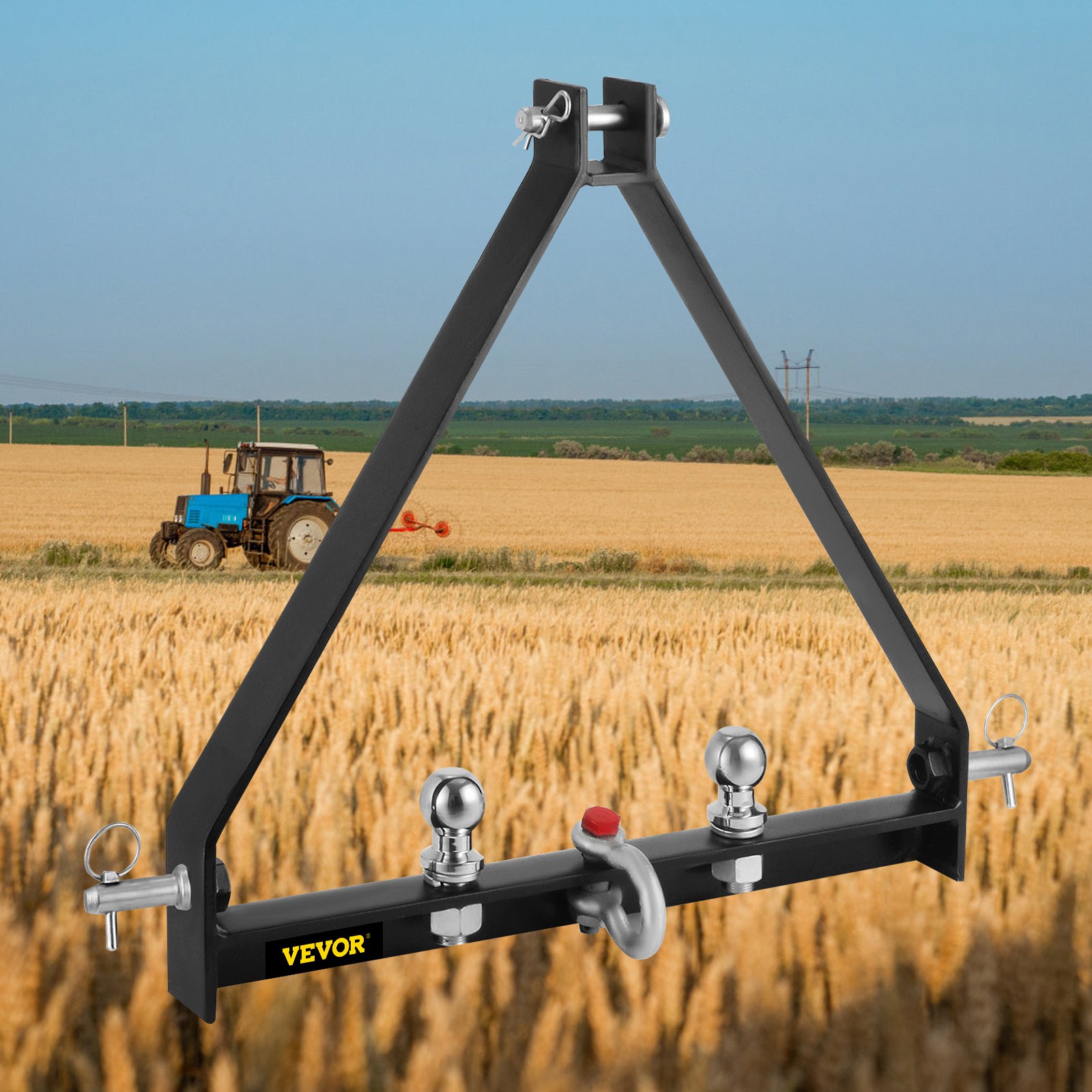 VEVOR 3pcs BX-Anhängerkupplung für Kompakttraktor-Deichsel John Deere