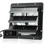 VEVOR Abluftventilator, 356 mm,Temperatur-Feuchtigkeitsregler, EC-Motor, 1024 CFM, Wandlüfter mit variabler Geschwindigkeitsregelung zur Wandmontage, Belüftung und Kühlung für Gewächshäuser, Garagen