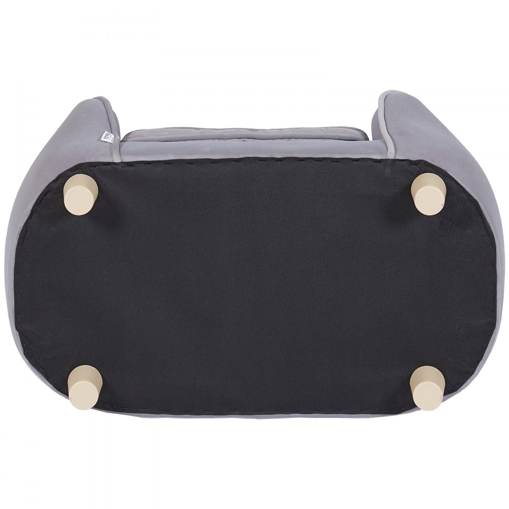 VEVOR Pet Sofa, Dog Couch for Small Dogs and Cats, Soft Velvety Dog Sofa Bed, 30 kg Weight Capacity Cat Sofa, Dog Bed, Pet Bed Dark Grey