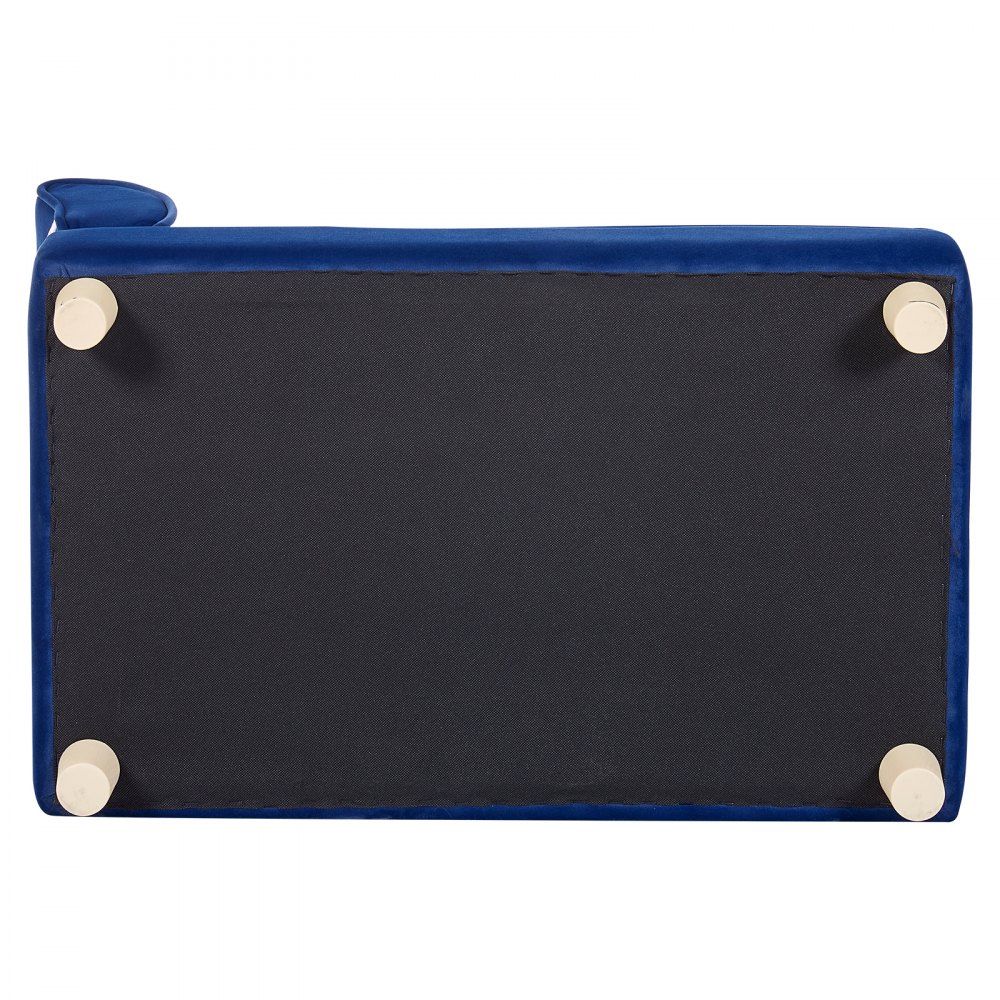 VEVOR Haustiersofa, 760 x 450 x 415 mm, Hundecouch für mittelgroße Hunde und Katzen, weiches samtiges Hundesofabett, 36 kg belastbares Katzensofa, Hundebett, Haustierbett, blau