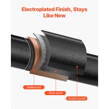 VEVOR Tischleuchte Tischlampe Stoffschirm Schwarz 1 Stk. Kabellos Aufladbar