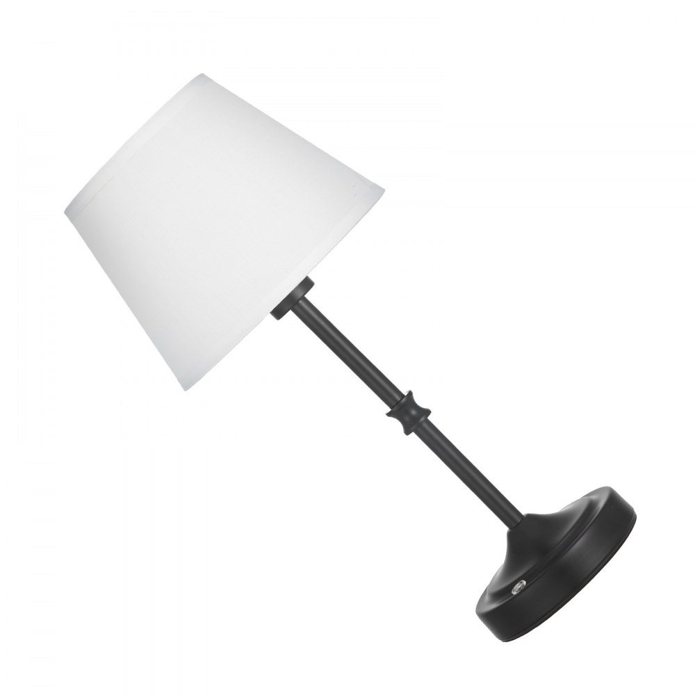 VEVOR kabellose Tischlampe Tischleuchte (2 Stk.) mit Stoffschirm & 5200 mAh eingebauter wiederaufladbarer Akku, Schreibtischlampe, dimmbar (3-stufig), Tischleuchte für Schlafzimmer Nachtisch Schwarz
