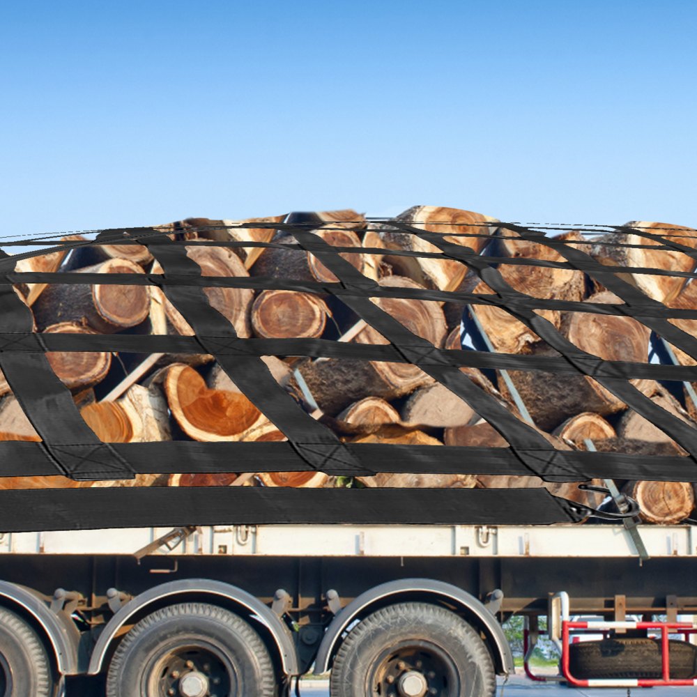 VEVOR 3,5' x 4,1' Gepäcknetz, Kapazität: 1100 Pfund, LKW-Ladeflächen-Gepäcknetz, robuste Gepäcknetze für Pickup-Trucks mit S-Haken