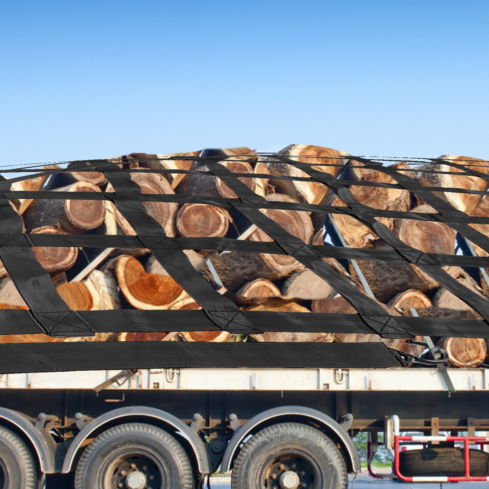 VEVOR 3,5' x 4,1' Gepäcknetz, Kapazität: 1100 Pfund, LKW-Ladeflächen-Gepäcknetz, robuste Gepäcknetze für Pickup-Trucks mit S-Haken