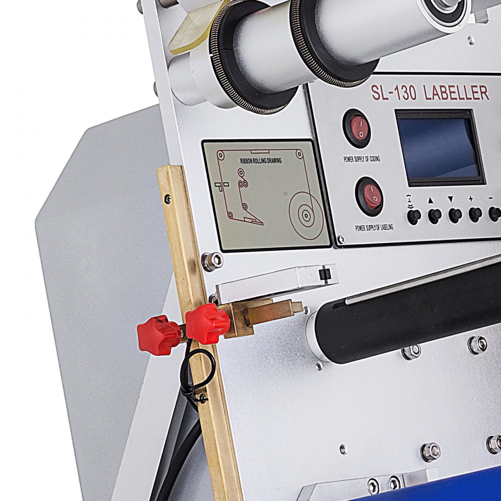 Sl-130 150w Runde Flasche Etikettiermaschine Etikettierer Mit Datum Drucker