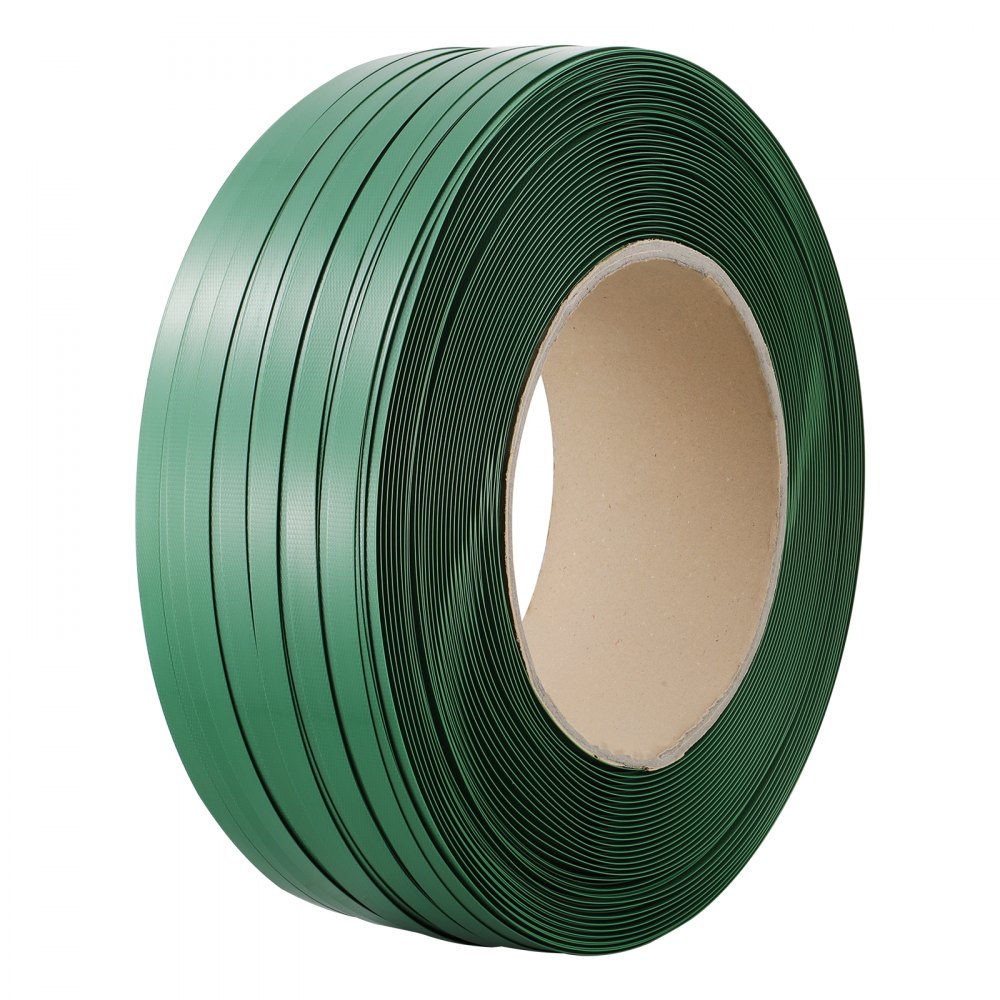 VEVOR Umreifungsband Verpackungsband Polyester-PET 15,9mm x 0,8mm x 1200m Grün