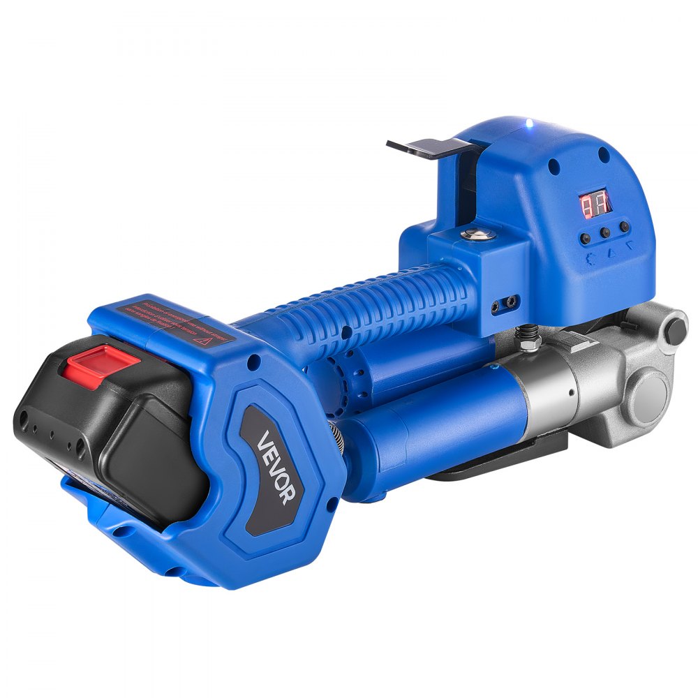 VEVOR Umreifungsgerät, 2 x 4000 mAh Akku, Umreifungsmaschine mit Digitalanzeige für 10–19 mm breite PET-Bänder, Bandverpackungsmaschine für ideal für Fabriken, Lagerhallen, & Logistikzentren