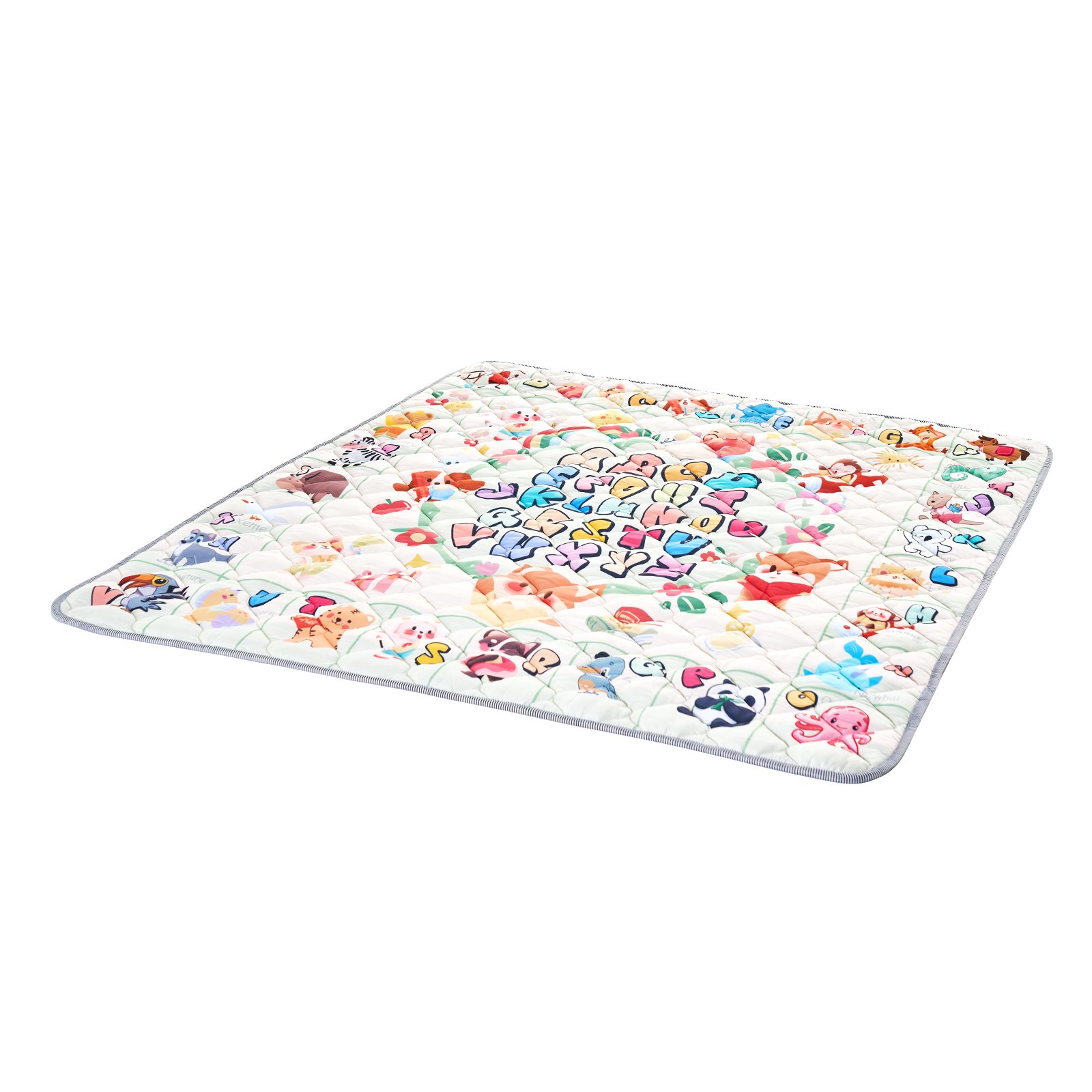 VEVOR Baby-Spielmatte, extragroße 180 x 200 cm Baby-Krabbelmatte, rutschfeste einteilige, verdickte, weiche Babymatte, faltbare Bodenmatte, wasserdichte Aktivitätsspielmatten für Babys, Kleinkinder und Säuglinge, maschinenwaschbar