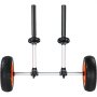 VEVOR Kajakwagen 252x670x605mm Kanuwagen bis 127kg belastbar Surfwagen Aluminiumlegierung 20cm Gummiräder 110-455mm Einstellbar Für Bootswagen Kajak Kanu Transportwagen Trolley Surfwagen Bootstrailer