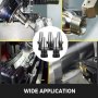 VEVOR 5-teiliges Spannzangen-Set, CAT40 ER32 Spannzangenfutter, für CNC-Graviermaschine und Fräsdrehmaschine (CAT40 ER32)
