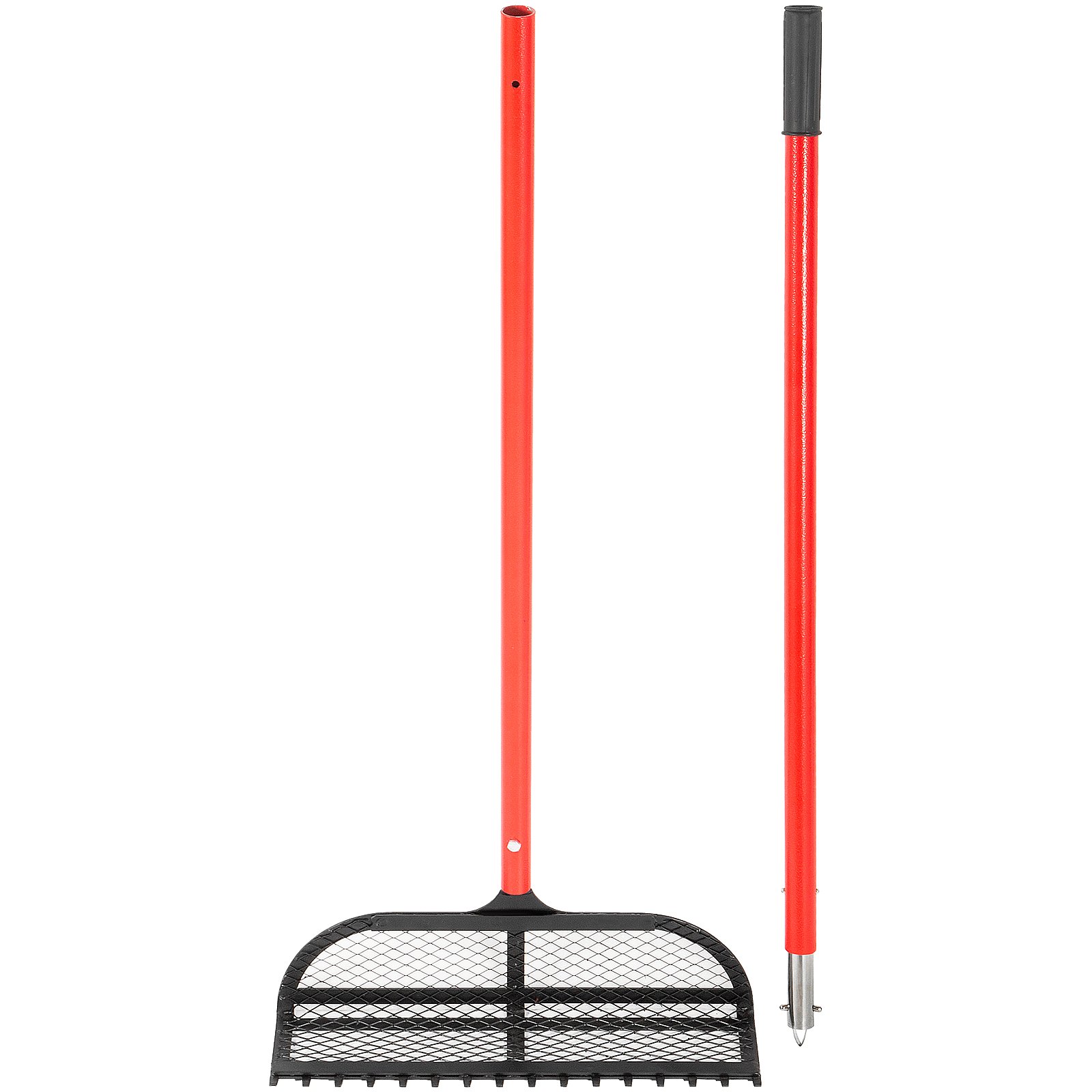 Vevor Rasenrechen Rasenharke Harke Garten-rechen 165x41x13 Cm Eisen Rot 3,5 Kg