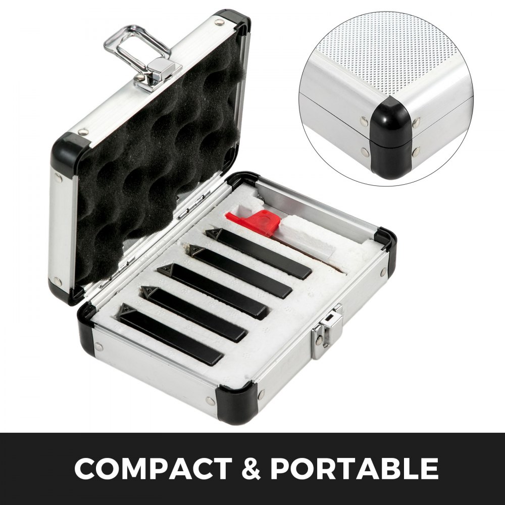 Drehmeißel-set Mit Wendeplatten Drehmeißel Wendeplatten Schwarz 10 Mm 5-teilig